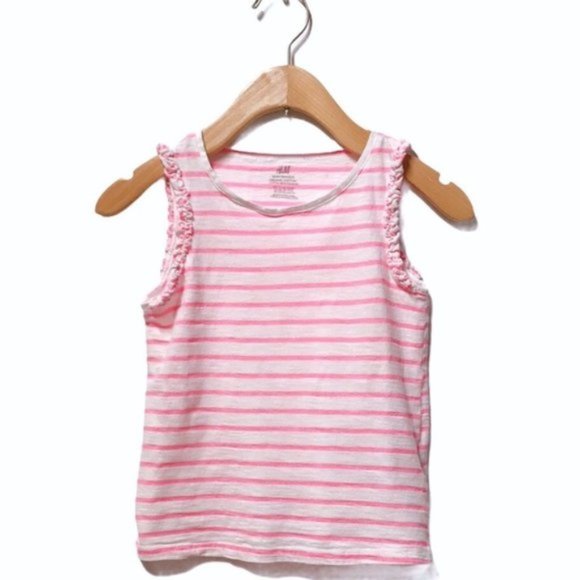 Set of 2 H&M Girls’ 6-8Y Sleeveless Tank Tops - Picture 2 of 4